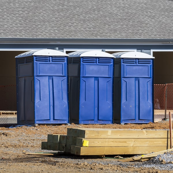 are there any restrictions on what items can be disposed of in the portable toilets in Brookfield